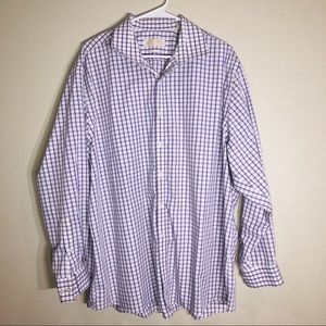 Michael Kors Mens Shirt Lilac 18 1/2